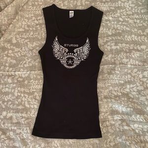Sturgis studded biker tank top